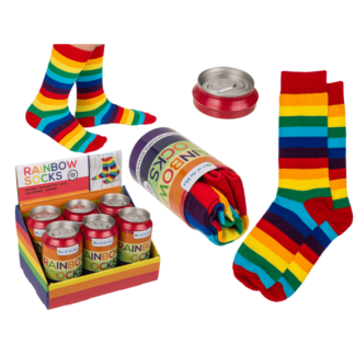 Socks, Rainbow, one size, 80% cotton,