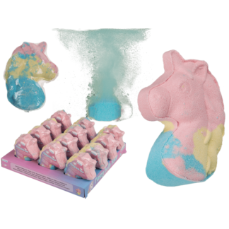 Fizzy bath bomb, Unicorn head,