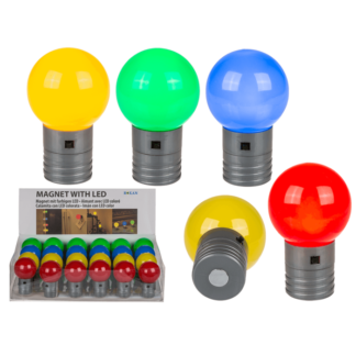 Coloured ball, with magnet & LED,