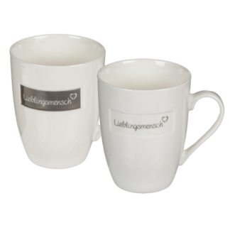 New bone china mug, Lieblingsmensch,