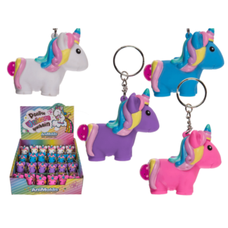 Metal key chain, Squeeze Unicorn I,