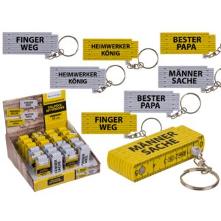 Keychain, Plastic Folding Ruler with wording,