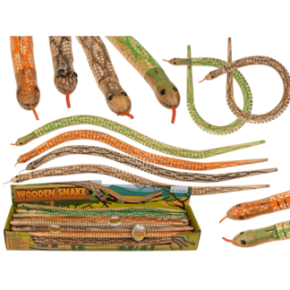 Wooden snake, ca. 50 cm