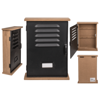 Wooden/metal-key box,