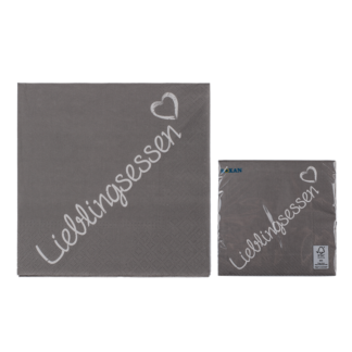 Paper napkins, Lieblingsessen,