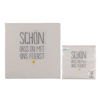 White-grey paper napkins,