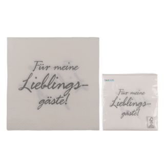 White-grey paper napkins,