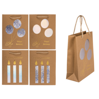 Craft paper bag, Happy Birthday,