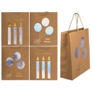 Craft paper bag, Happy Birthday