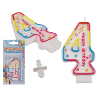 Number candle 4,