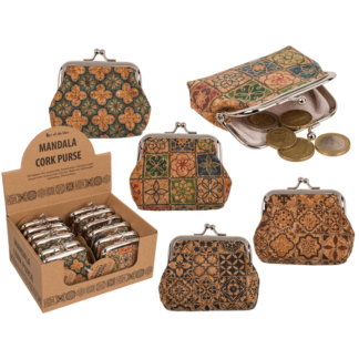 Cork purse, Mandala,