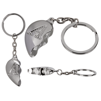 Metal Keychain, Broken Heart,