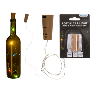 Bottle cap light with 5 multi-colour LED (incl.,