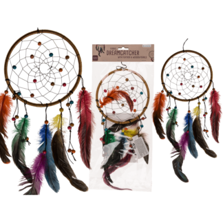 Multicoloured fabric Dreamcatcher,