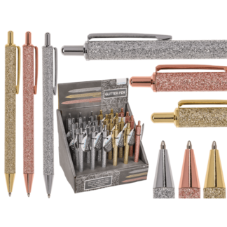 Metal pen, Glitter,