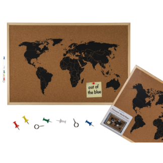 Pinboard, World Map,