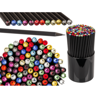 Black pencil with Swarovski stone,