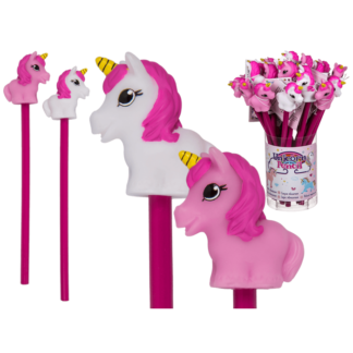 Pencil with topper, Unicorn,