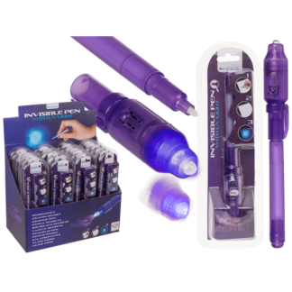 Secret Message Pen with invisible ink & UV-light,