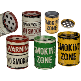 Metal ashtray, Oil Drum,