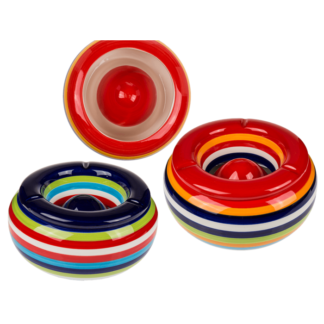Ceramic storm ashtray, Stripes,
