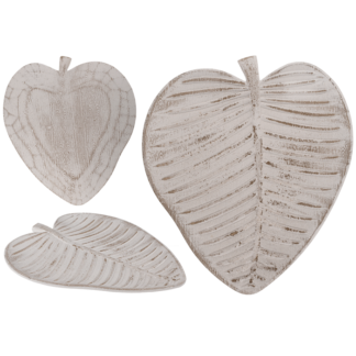 Wooden decoration tablet, Leaf II,