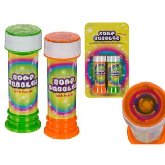 Soap bubbles with puzzle,