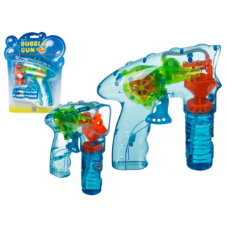 Bubble Gun with LED & ca. 56 ml bubble liquid,