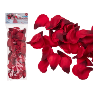 Red rose petals,