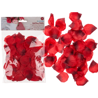 Red rose petals,