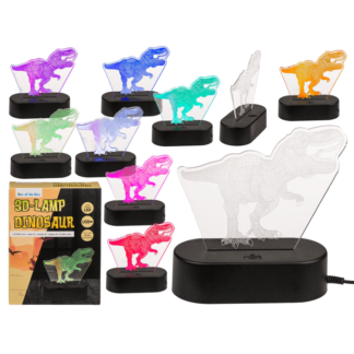 3D-Lamp, T-Rex, ca. 20 cm, with USB-cable