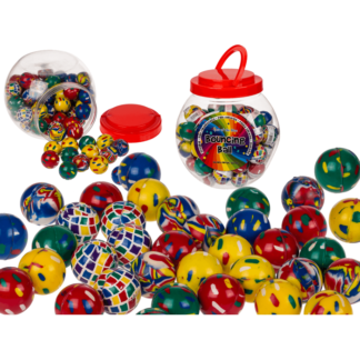 Bouncing gum ball, colorful I,
