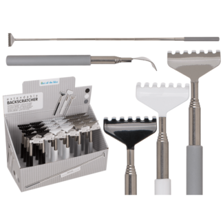 Extendable metal back scratcher,