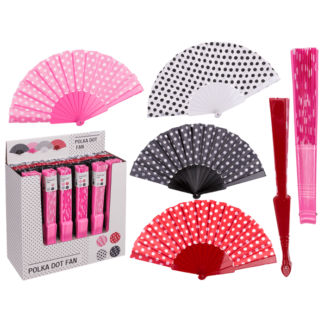 Fan, Spanish polka dot,