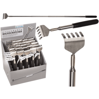 Extendable mini metal back scratcher,