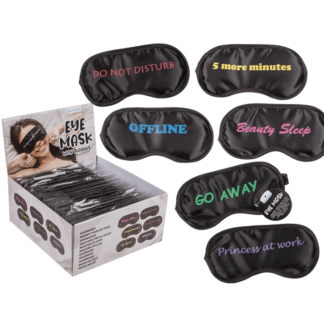 Eye Mask with English slogans,
