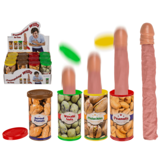 Plastic jumping willy in can,