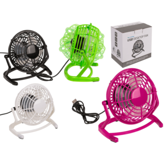 Desktop fan with USB cable,