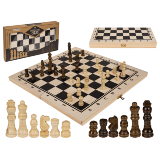 Wooden board game, chess,