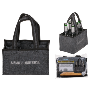 Felt Bottle Bag, Männerhandtasche,