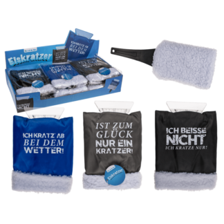 Ice scraper with glove