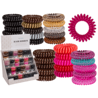 Plastic hair ribbon, Telephone cord,