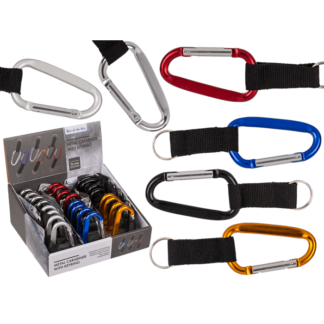 Metal Carabiner with Keyring,