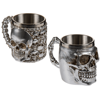 Silver plated mug with stainless steel insert,