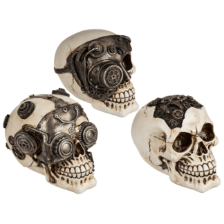 Polyresin skull, Cyborg Skull,
