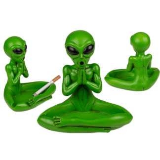 Ashtray, Yoga Alien, ca. 13,5 cm,