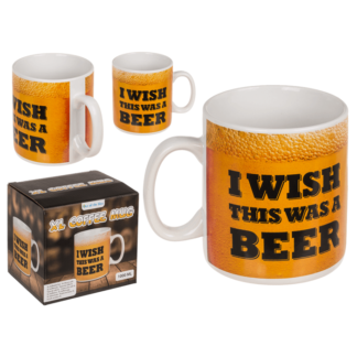 Coffee Mug, I wish this was a beer,