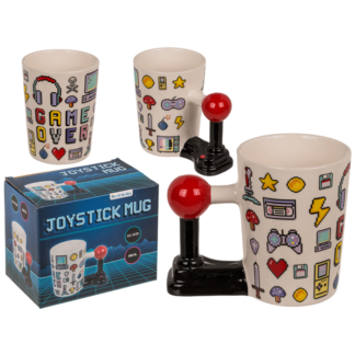 Mug with joystick handle, Game Over,