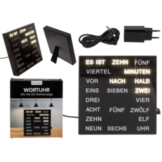 Clock with German words