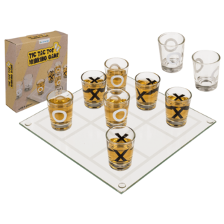 Drinking Game, Tic Tac Toe  with 9 glasses,